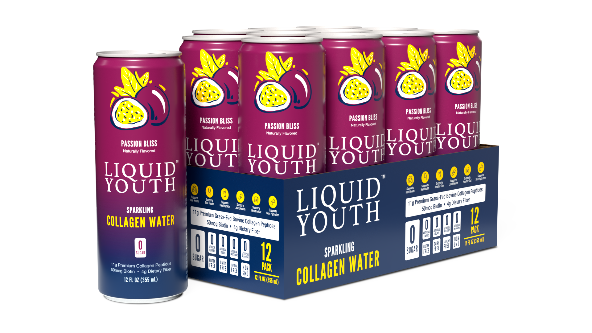 LIQUID YOUTH™ SPARKLING COLLAGEN WATER - Italian Blood Orange